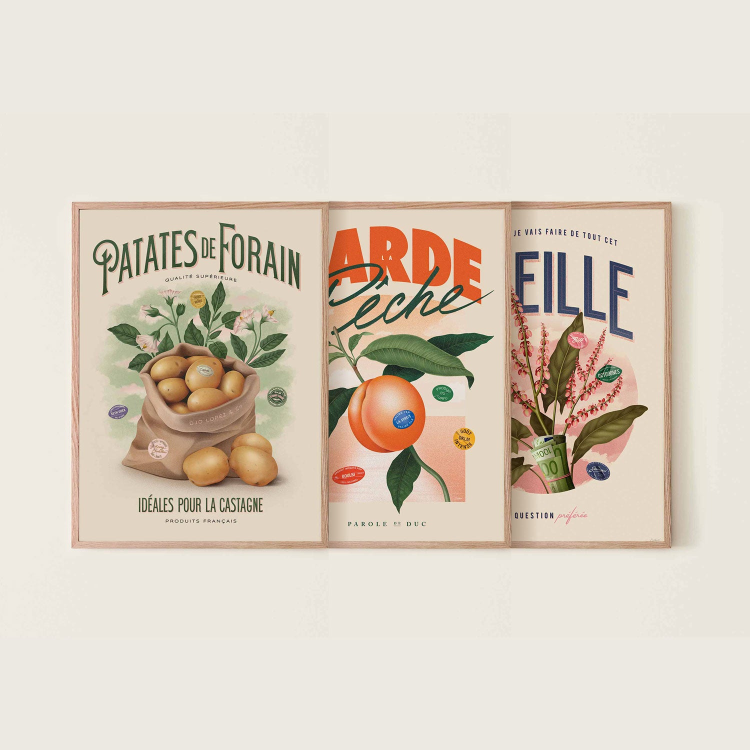 FRUIT &amp; VEGETABLE TRIPTYCH 